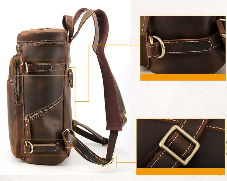 The Raoul Backpack | Handmade Vintage Leather Backpack - STEEL HORSE LEATHER, Handmade, Genuine Vintage Leather