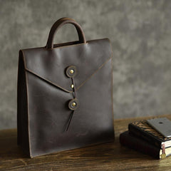 The Tove Backpack | Genuine Leather Sharp Edged Backpack - STEEL HORSE LEATHER, Handmade, Genuine Vintage Leather