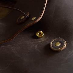 The Tove Backpack | Genuine Leather Sharp Edged Backpack - STEEL HORSE LEATHER, Handmade, Genuine Vintage Leather