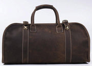 The Erlend Duffle Bag | Vintage Leather Weekender - STEEL HORSE LEATHER, Handmade, Genuine Vintage Leather