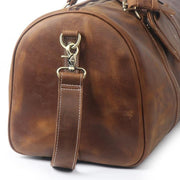 The Dagny Weekender | Large Leather Duffle Bag - STEEL HORSE LEATHER, Handmade, Genuine Vintage Leather