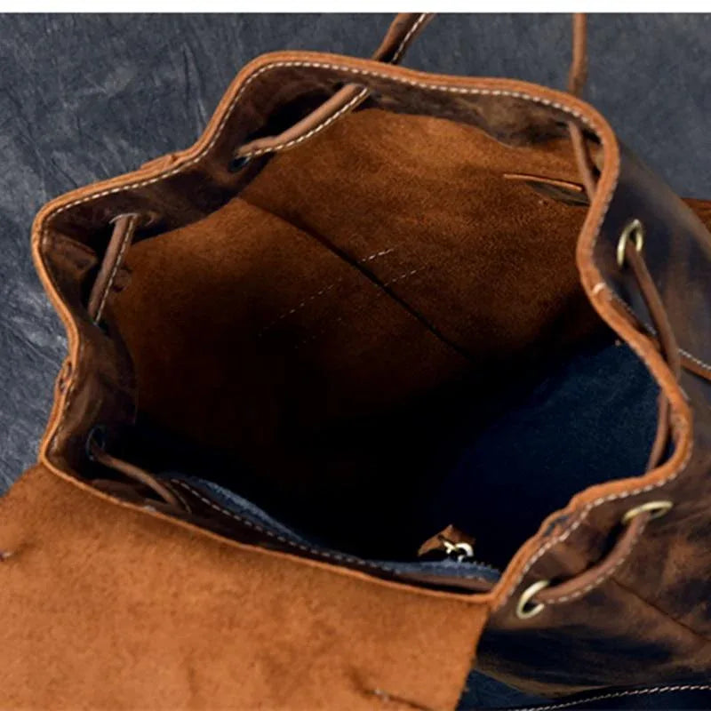 alondra rucksack leather backpack The Olaf Rucksack | Vintage Leather Travel Backpack