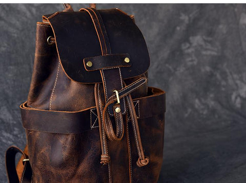 Vintage Leather Backpacks (Genuine & Real) - LeatherNeo