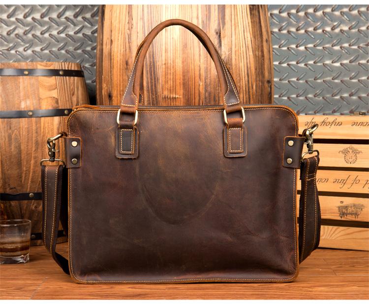 Steel Horse Leather The Viggo Briefcase